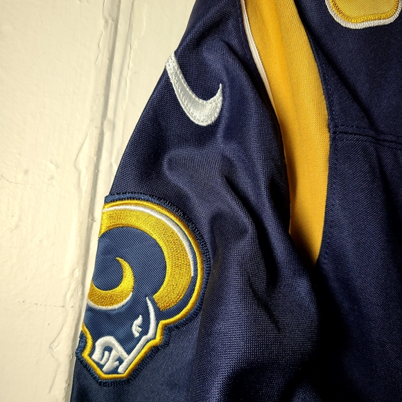 Nike Rams Jersey Navy and Gold - Picture 5 of 9
